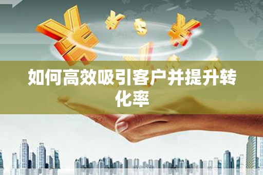 湘潭如何高效吸引客户并提升转化率