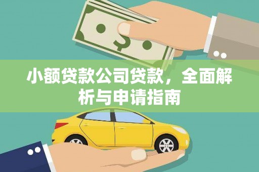 湘潭小额贷款公司贷款，全面解析与申请指南