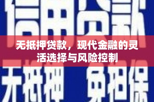 湘潭无抵押贷款，现代金融的灵活选择与风险控制