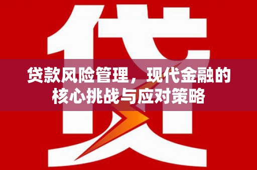 湘潭贷款风险管理，现代金融的核心挑战与应对策略